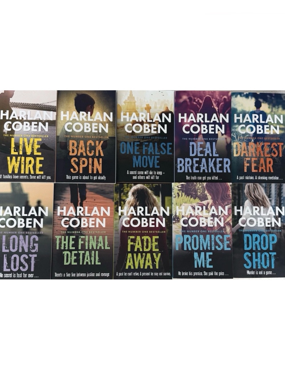 Harlan Coben 10 Paperback Books Mystery Thriller Suspense